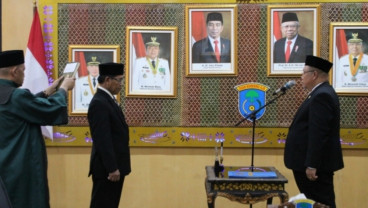 Syaparudin Dilantik Jadi Inspektur Kabupaten OKI