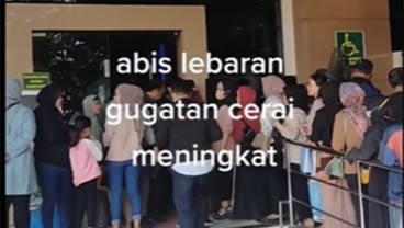 Viral, Antrian Sidang Cerai Membludak Seusai Lebaran