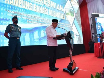 Wapres Ma'ruf Apresiasi Kampung Bahari Nusantara Program TNI AL 2022