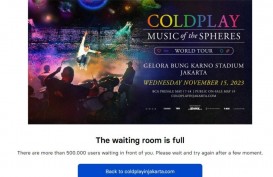 War Tiket Coldplay Jakarta 20 Menit Pertama, Sudah Lebih dari 500.000 User di Waiting Room!