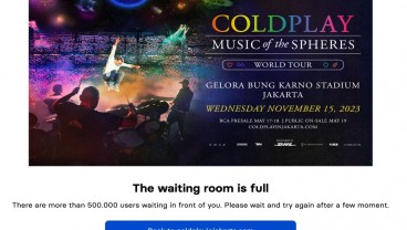 War Tiket Coldplay! Lebih 500.000 Users Antre Presale BCA, Fans Gigit Jari