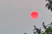 Tak Biasa, Matahari Berwarna Merah Darah Muncul di Amerika