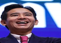 Ketua Partai Move Forward (MVP) Pita Limjaroenrat menjadi calon Perdana Menteri Thailand setelah partainya memenangkan kursi mayoritas dalam pemilu yang berlangsung 14 Mei 2023./Bloombberg