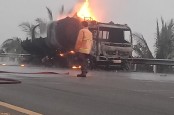 Pertamina Bakal Investigasi Penyebab Truk Tangki BBM Terbakar di Tol Merak