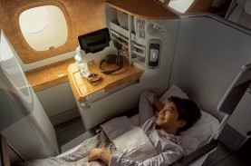 Intip Fasilitas Mewah di Pesawat Emirates Airbus A380…