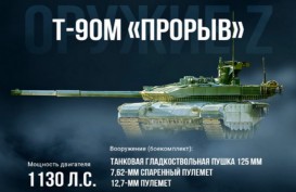 Spesifikasi Tank T-90M Terbaru Rusia, Diklaim Kebal Anti-Tank Modern!