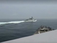 Tudingan AS ke China Usai Kapal Perang Kedua Negara Papasan di Selat Taiwan