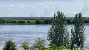 Update Bendungan Ukraina Meledak: Zelensky Perintahkan Evakuasi, Permukaan Air Reservoir Semakin Turun