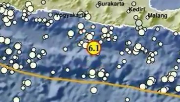 Gempa 6,1 Magnitudo di Pacitan Terasa sampai Solo hingga Malang