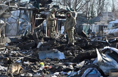 10 Rudal dan 10 Drone Rusia Bombardir Ukraina dalam Semalam