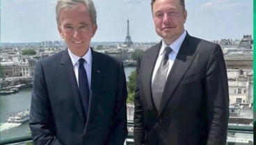 Kala Dua Orang Terkaya di Dunia Elon Musk dan Bernard Arnault Makan Siang Bareng di Paris