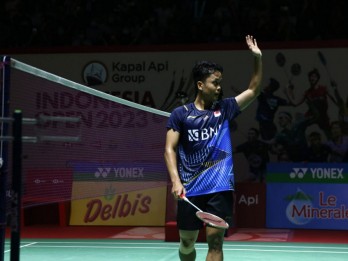 Hasil Indonesia Open 2023: Tumbang dari Axelsen, Ginting Runner-up