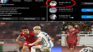 Saling Tackle di Laga Indonesia Vs Argentina, Garnacho dan Asnawi Kini Jadi Teman