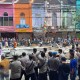 Tak Terima Tempat Berdagang Digusur, Ratusan PKL di Pasar 16 Ilir Gelar Unjuk Rasa