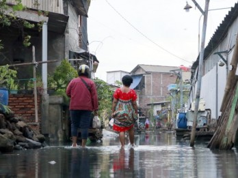 Pengerjaan Tanggul Rob di Tambak Lorok Semarang Bakal Dikebut
