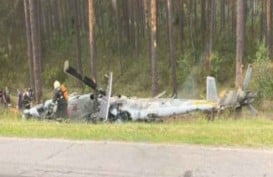 Dijuluki Tank Terbang, Helikopter Rusia Mi-24 Malah Ditemukan Jatuh dan Tergeletak di Pinggir Jalan