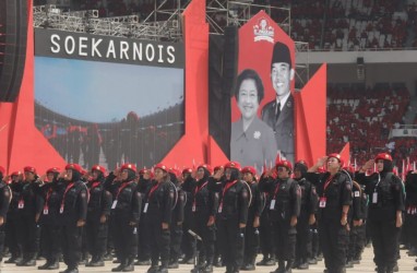 Di Depan Megawati dan Jokowi, 7.000 Pasukan Satgas Cakra Buana PDIP Menghentak GBK
