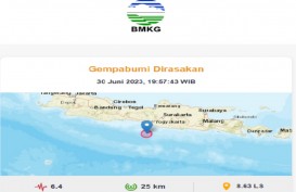Gempa Bantul 6,6 SR, Guncangan Terasa hingga ke Bandung dan Malang