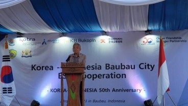 Dubes Korsel untuk RI Serahkan Papan Nama ke Akademi Hangeul Baubau di Pulau Buton
