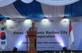 Dubes Korsel untuk RI Serahkan Papan Nama ke Akademi Hangeul Baubau di Pulau Buton