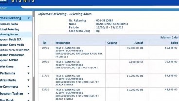 Cara Cetak Rekening Koran BCA dengan Mudah, Bisa via Online