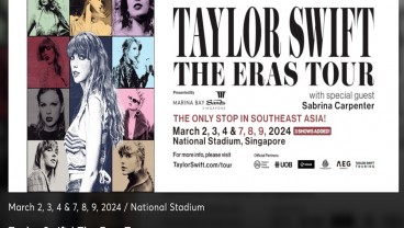 Dapat Kode Unik? Ini Cara Beli Tiket Konser Taylor Swift di Singapura