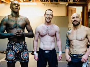 Siap Lawan Elon Musk, Mark Zuckerberg Unggah Foto Latihan Bareng Juara UFC