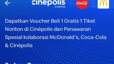 Cara Dapat Buy 1 Get 1 Tiket Bioskop dari McD, Cuma Klaim di Sini!