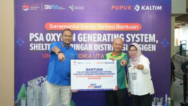 Pupuk Kaltim Serahkan Bantuan PSA Oxygen Generating System kepada Rumah Sakit Medika Utama Manggar