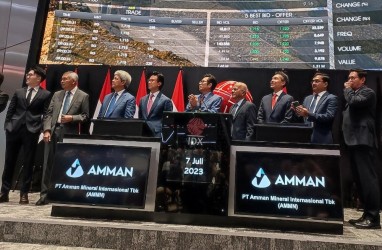 Baru IPO, Amman Mineral (AMMN) jadi Emiten Terbesar ke-7 di Bursa