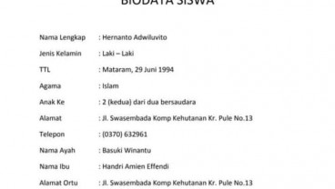 3 Contoh Biodata Diri yang Menarik untuk Mahasiswa, Pekerja dan Siswa