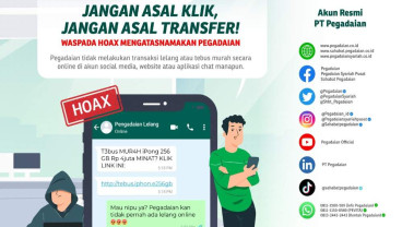 Jangan Asal Transfer! Pegadaian Imbau Masyarakat Untuk Hati-hati
