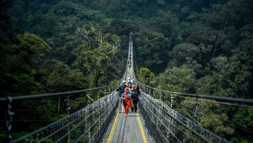 Jembatan Gantung Rengganis di Bandung Menjadi Jembatan Terpanjang di Asia Tenggara