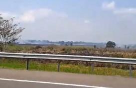 Kebakaran Lahan di Ogan Ilir Dekati Area Tol Palembang-Indralaya