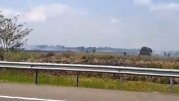 Kebakaran Lahan di Ogan Ilir Dekati Area Tol Palembang-Indralaya