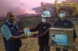 Kebakaran TPA Sarimukti, JQR Bangun Tenda Medis dan Sebar 1.000 Masker
