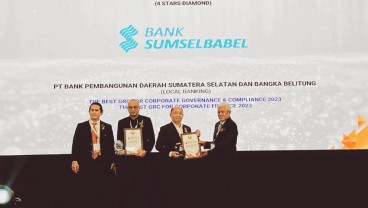 Bank Sumsel Babel Raih Penghargaan Bidang Penerapan Tata Kelola Perusahaan