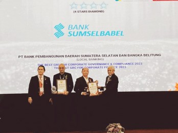 Bank Sumsel Babel Raih Penghargaan Bidang Penerapan Tata Kelola Perusahaan