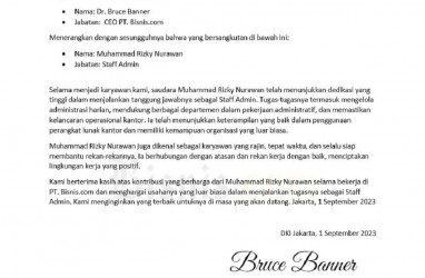 Contoh Surat Pengalaman Kerja, Format, dan Cara Membuatnya