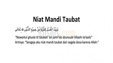 Niat Mandi Taubat dan Tata Cara Melakukannya Sesuai Tuntunan