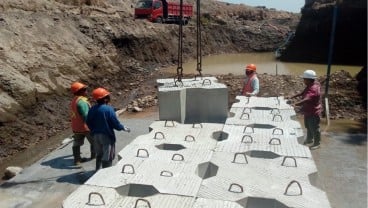 Wika Beton (WTON) Produksi Sabodam Modular Proyek Air Baku di Palu