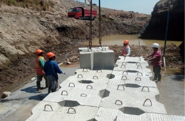 Wika Beton (WTON) Produksi Sabodam Modular Proyek Air Baku di Palu