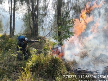 Kebakaran Hutan  di Gunung Arjuno Wilayah Kota Batu, Begini Perkembangannya