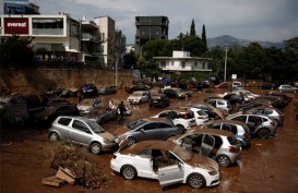 Yunani Banjir Bandang , 11 Orang Tewas dan 2.850 Mengungsi