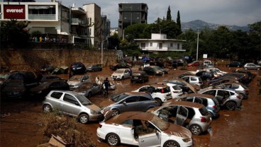 Yunani Banjir Bandang , 11 Orang Tewas dan 2.850 Mengungsi