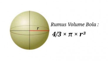 Rumus Volume Bola Lengkap dengan Contoh Soal dan Pembahasan