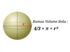 Rumus Volume Bola Lengkap dengan Contoh Soal dan Pembahasan