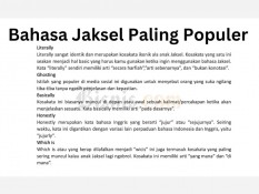 50 Bahasa Jaksel dan Artinya untuk Permudah Kamu Bersosialisasi