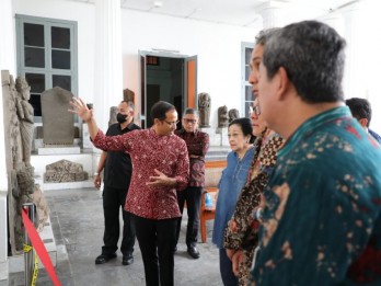 Megawati Soekarnoputri Datangi Museum Nasional yang Terbakar