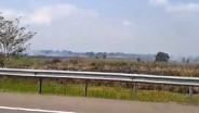 Duh! Kabut Asap Karhutla Kembali Menganggu di Jalan Tol Palembang-Indralaya
